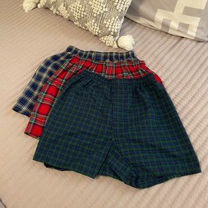 Hanes Men's Comfort Flex 3 Pack Woven Plaid Underwear Boxers Size Small